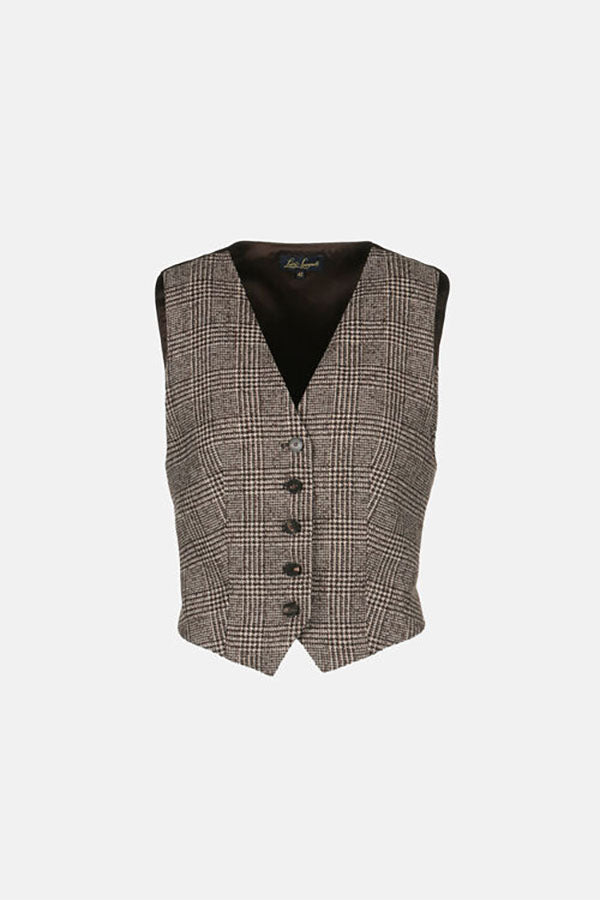 SOFFIATO HOUNDSTOOTH VEST