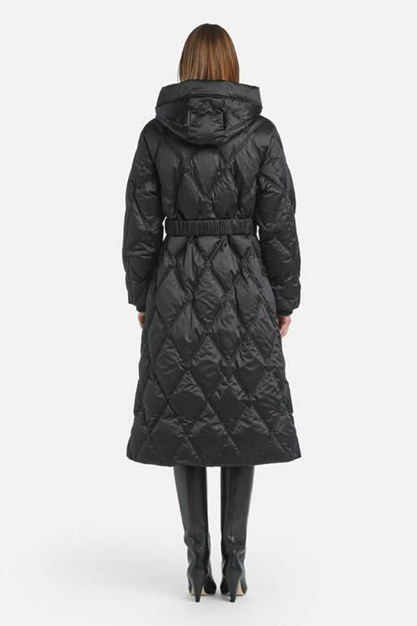 SOIANO BLACK LONG DOWN COAT