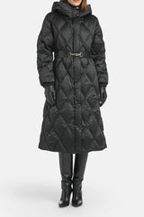 SOIANO BLACK LONG DOWN COAT