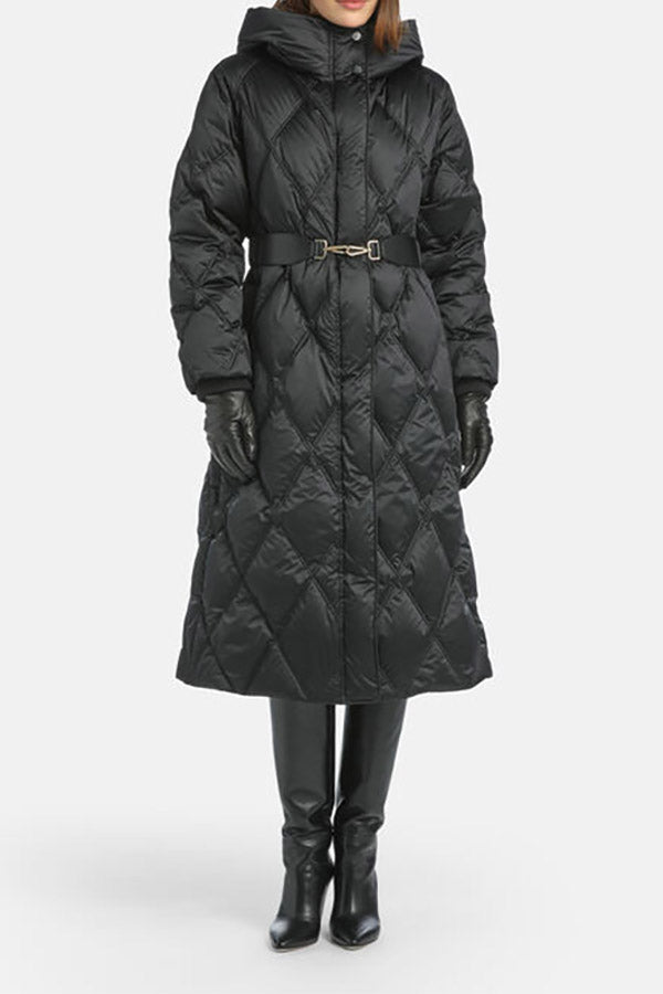 SOIANO BLACK LONG DOWN COAT