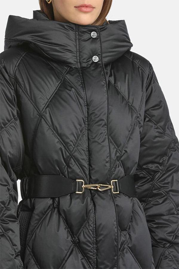 SOIANO BLACK LONG DOWN COAT