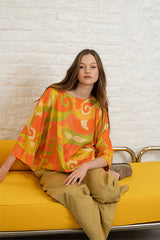 SOKO ORANGE PRINTED TUNIC