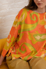 SOKO ORANGE PRINTED TUNIC