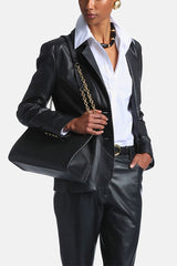 SOLARITA LEATHER BLAZER