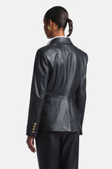 SOLARITA LEATHER BLAZER