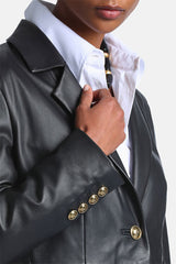 SOLARITA LEATHER BLAZER