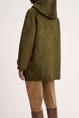 SPESSORE GREEN HOODED REVERSIBLE JACKET