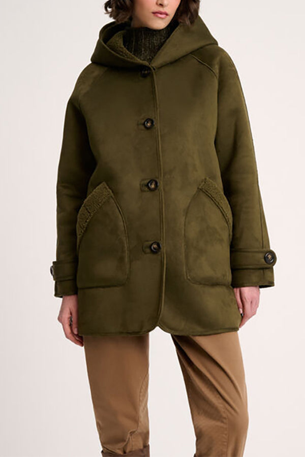 SPESSORE GREEN HOODED REVERSIBLE JACKET