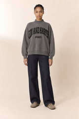 GREY COLLEGE SWEAT SHIRT
