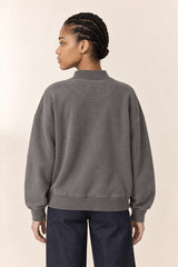 GREY COLLEGE SWEAT SHIRT