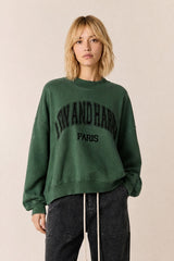 GREEN COLLEGE SWEAT SHIRT