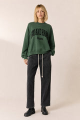 GREEN COLLEGE SWEAT SHIRT