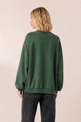 GREEN COLLEGE SWEAT SHIRT