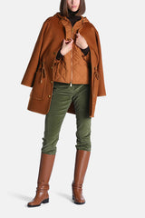 STRUMENTO BROWN 2 IN 1 WOOL BLEND PARKA