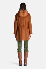 STRUMENTO BROWN 2 IN 1 WOOL BLEND PARKA