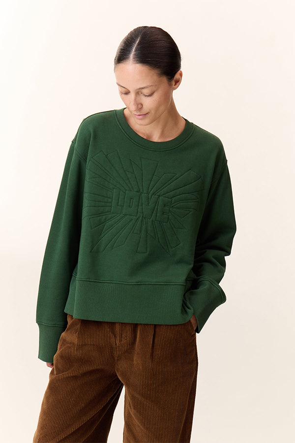 SORBET LOVE GREEN SWEATSHIRT