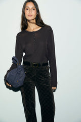 BALIE WOOL BUTTON-UP TSHIRT
