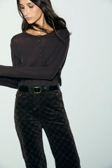 BALIE WOOL BUTTON-UP TSHIRT