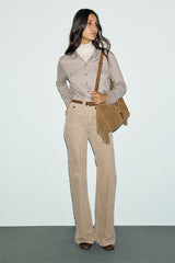 BARBA BEIGE JERSEY SHIRT