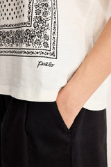 TAIYA PRINTED COTTON MODAL TSHIRT