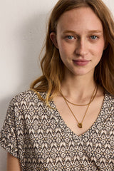 TIALY PRINTED COTTON TSHIRT