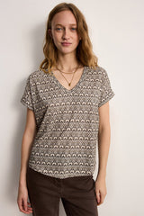 TIALY PRINTED COTTON TSHIRT