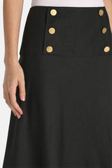 TALENTI BLACK SAILOR MAXI SKIRT