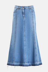 TAORMINA LONG DENIM SKIRT