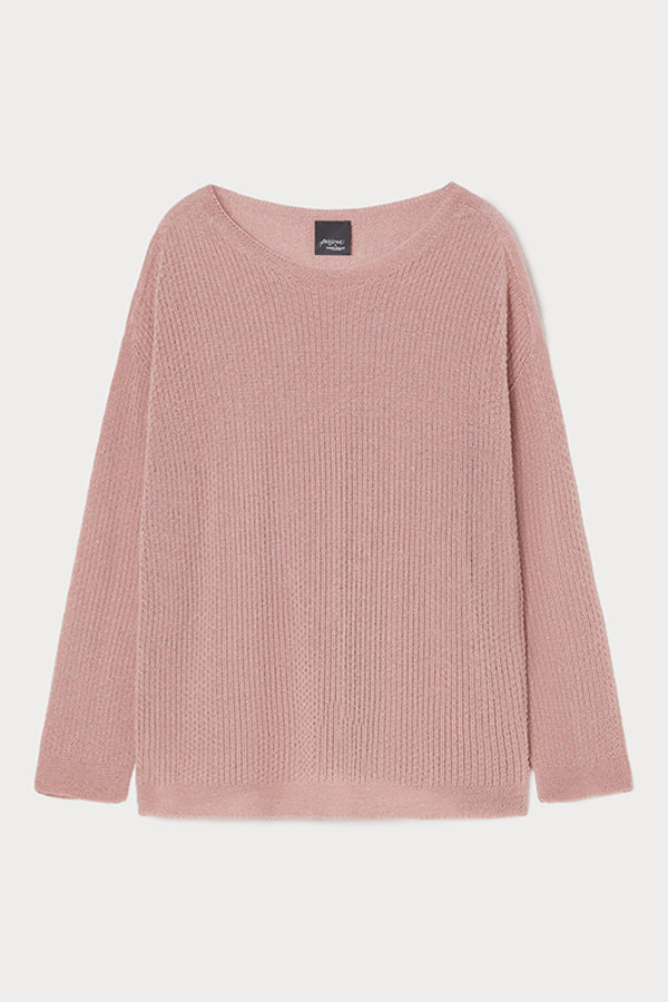 TEATINO PINK LUREX COTTON SWEATER