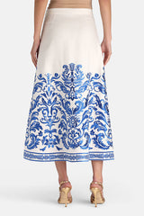 TERMICA EMBROIDERED MAXI SKIRT