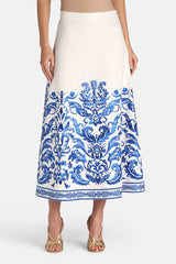 TERMICA EMBROIDERED MAXI SKIRT