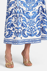 TERMICA EMBROIDERED MAXI SKIRT