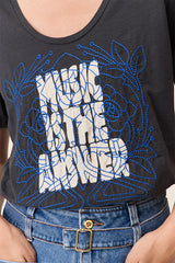 TIZIA ANSWER CARBONE TSHIRT