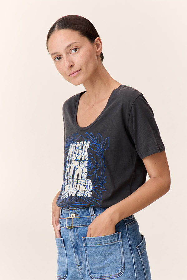 TIZIA ANSWER CARBONE TSHIRT