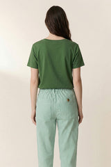 TIZIA SMILE GREEN T-SHIRT