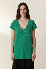 TONTON AMBER GREEN T-SHIRT