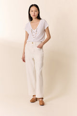 TONTON AMBER WHITE T-SHIRT