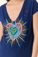 TONTON EXVOTO BLUE T-SHIRT