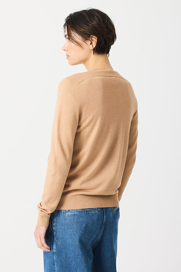 CAMEL ROUND NECK TWIN SET