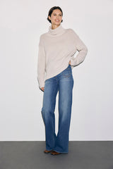REVA CASHMERE OVERSIZED TURTLENECK SWEATER