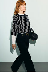 RAYA STRIPED WOOL SWEATER
