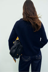 RENI MERINO WOOL POLO NECK SWEATER