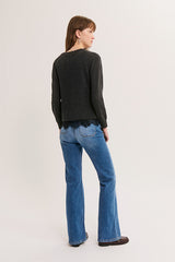 RUDI LACE FINISH WOOL SWEATER