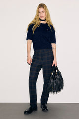 RAIZA NAVY CABLE CARDIGAN