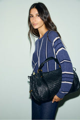 RICKI CASHMERE STRIPED SWEATER