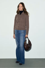 RAYNE COLLAR WOOL CARDIGAN