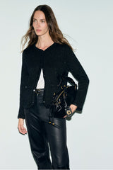 RODA LUREX SEQUINS CARDIGAN