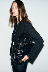 RODA LUREX SEQUINS CARDIGAN