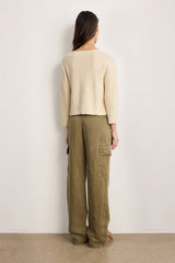 LOANE COTTON SILK LUREX CARDIGAN