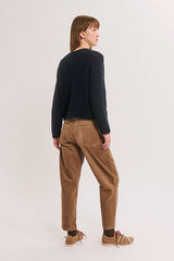 RUDA BLUE GOLDEN BUTTONS THICK CARDIGAN